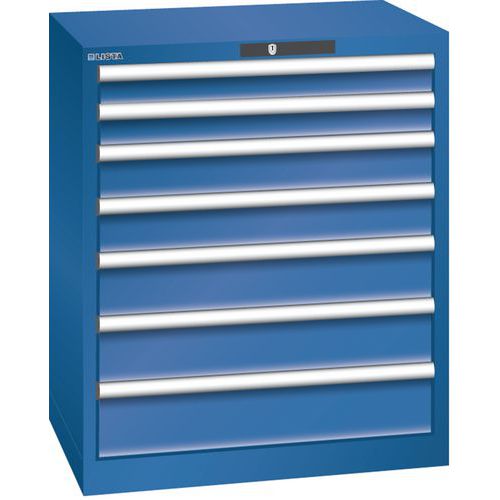 Armoire Bleu Gent. 717x572x850 Avec 7 Tir. 75kg _ 78.572.090