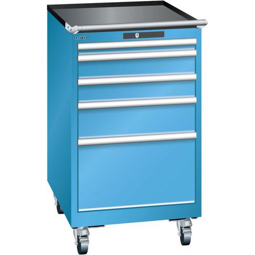 Armoire Bleu Clair 564x725x990 Avec 5 Tir. 75kg _ 14.374.010