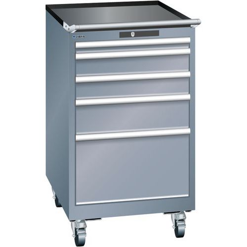 Armoires à Tiroirs Gris 564x725x990 Avec 5 Tiroirs 75kg