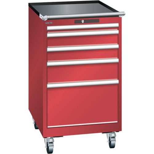 Armoire Rouge 564x725x990 Avec 5 Tir. 75kg _ 14.374.070