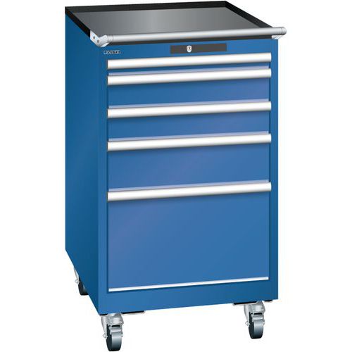 Armoire Bleu Gent. 564x725x990 Avec 5 Tir. 75kg _ 14.374.090