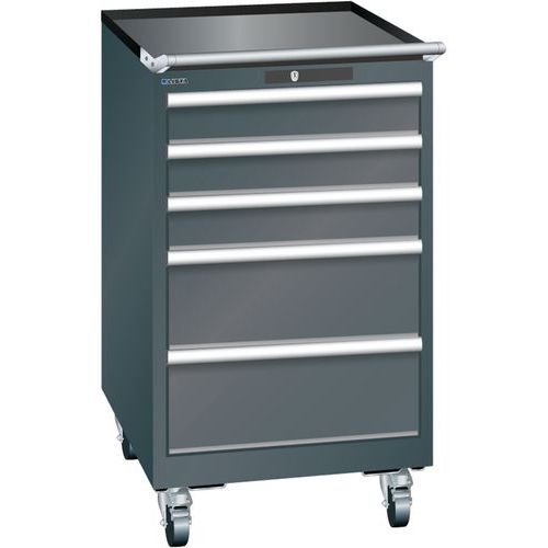 Armoire Noir 564x725x990 Avec 5 Tir. 75kg _ 14.397.060