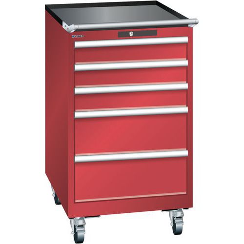 Armoire Rouge 564x725x990 Avec 5 Tir. 75kg _ 14.397.070