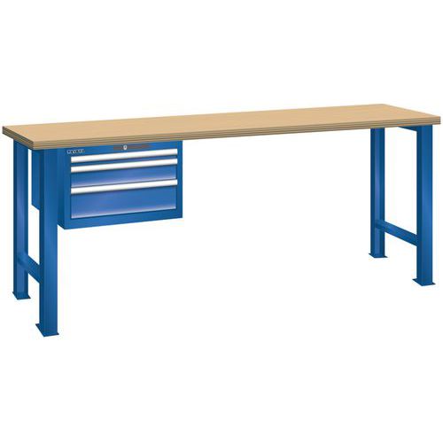 Établis Bleu Sécu. 2000x700x840 Cap. 360kg Et 3 Tir. 75kg