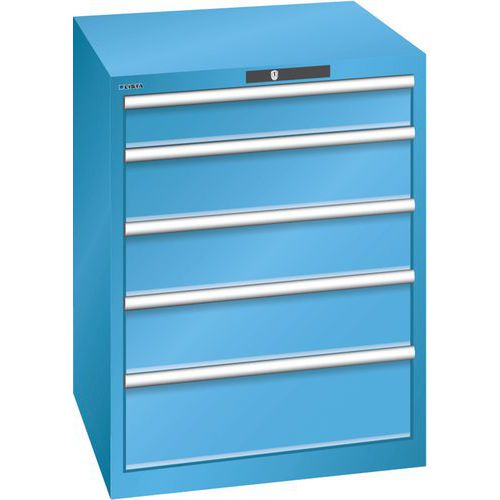 Armoire Bleu Clair 717x725x850 Avec 5 Tir. 75kg _ 14.410.010