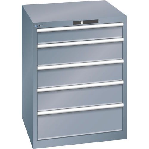Armoires à Tiroirs Gris 717x725x850 Avec 5 Tiroirs 75kg