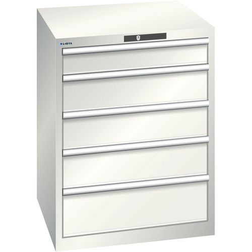 Armoire Blanc Gris 717x725x850 Avec 5 Tir. 75kg _ 14.410.180