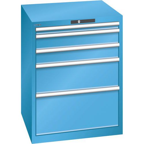 Armoire Bleu Clair 717x725x850 Avec 5 Tir. 75kg _ 14.411.010