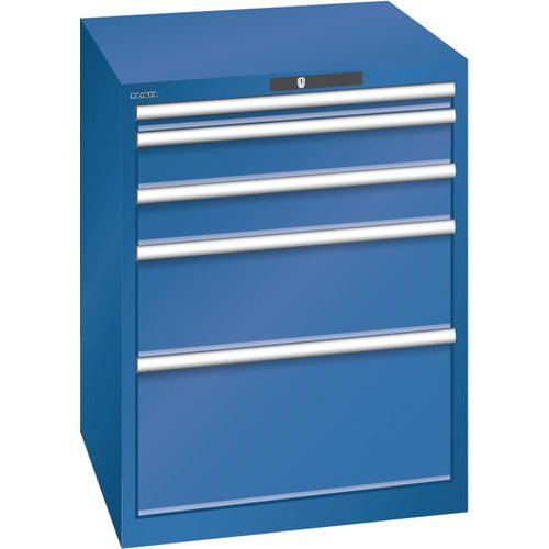 Armoire Bleu Gent. 717x725x850 Avec 5 Tir. 75kg _ 14.411.090
