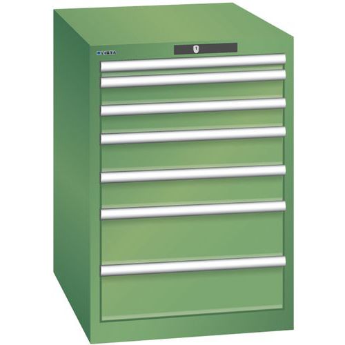 Armoire Vert 564x725x800 Avec 7 Tir. 75kg _ 14.354.030