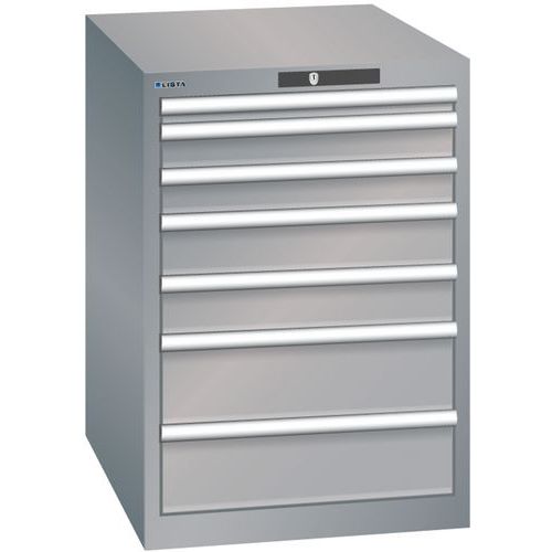 Armoire Gris Pigeon 564x725x800 Avec 7 Tir. 75kg
