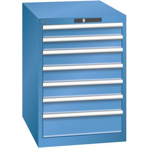 Armoire Bleu Cap. 564x725x800 Avec 7 Tir. 75kg _ 14.367.040