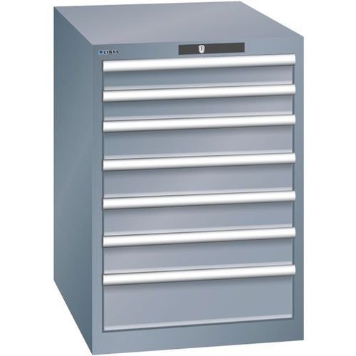 Armoires à Tiroirs Gris 564x725x800 Avec 7 Tiroirs 75kg