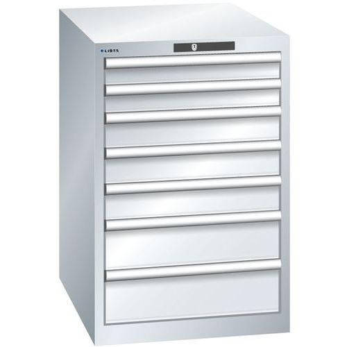 Armoire Gris Clair 564x725x850 Avec 7 Tir. 75kg _ 14.405.020