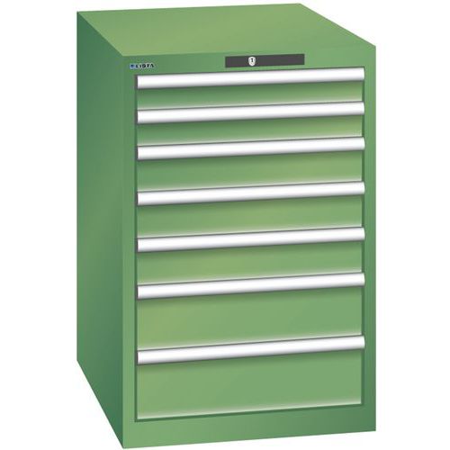 Armoire Vert 564x725x850 Avec 7 Tir. 75kg _ 14.405.030