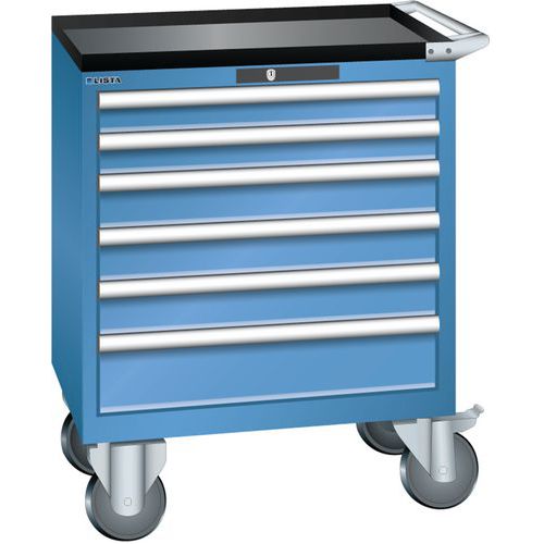 Armoire Bleu Cap. 717x572x962 Avec 6 Tir. 75kg _ 78.606.040