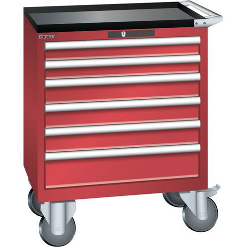 Armoire Rouge 717x572x962 Avec 6 Tir. 75kg _ 78.606.070