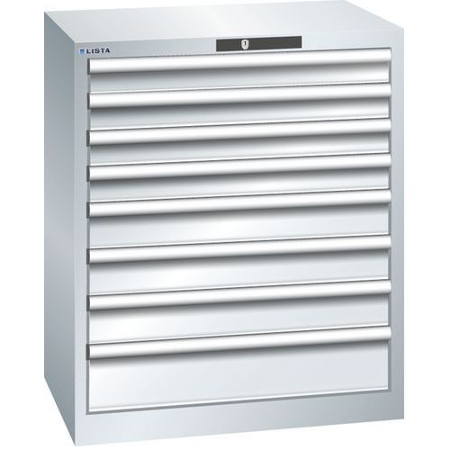 Armoire Gris Clair 717x572x850 Avec 8 Tir. 75kg _ 78.576.020