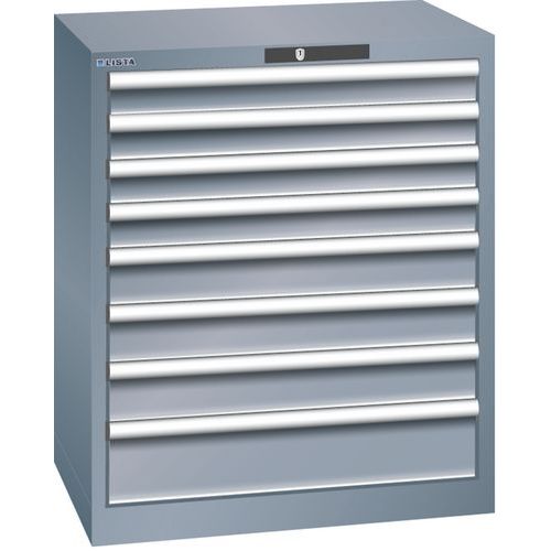 Armoires à Tiroirs Gris 717x572x850 Avec 8 Tiroirs 75kg