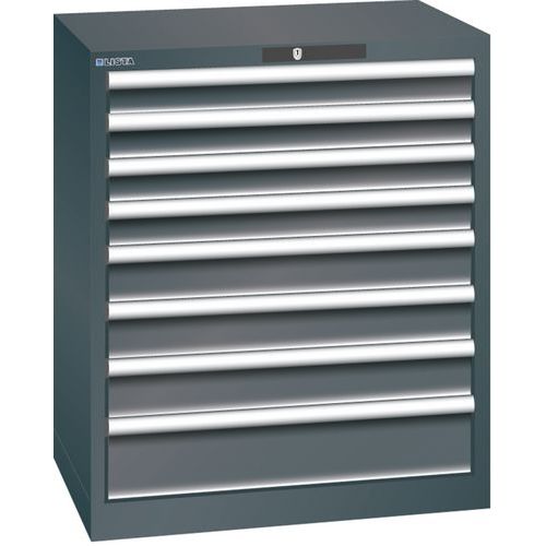 Armoire Noir 717x572x850 Avec 8 Tir. 75kg _ 78.576.060