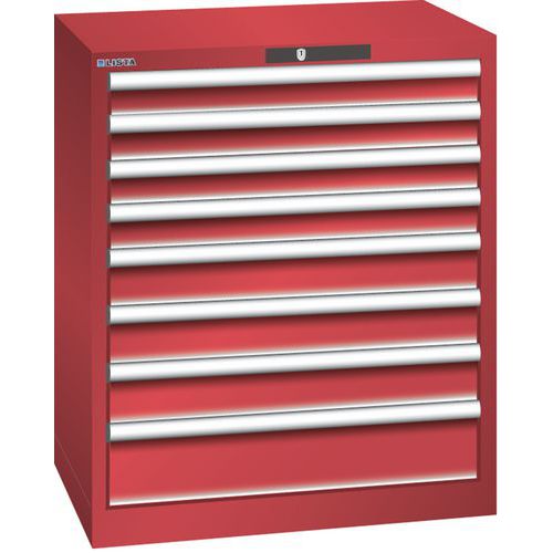 Armoire Rouge 717x572x850 Avec 8 Tir. 75kg _ 78.576.070