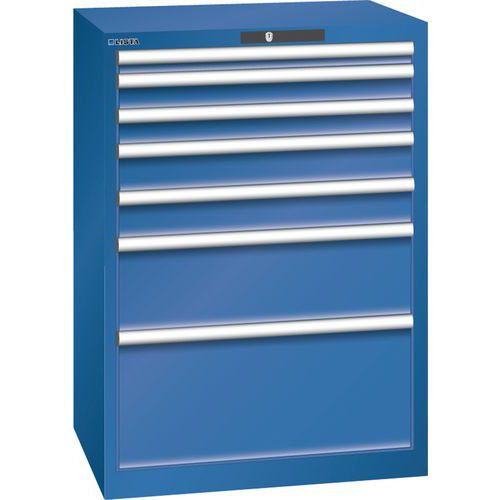 Armoire Bleu Gent. 717x572x1000 Avec 7 Tir. 75kg
