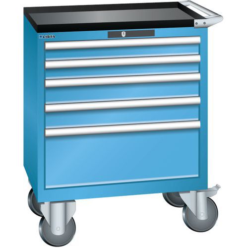 Armoire Bleu Clair 717x572x962 Avec 5 Tir. 75kg _ 78.608.010