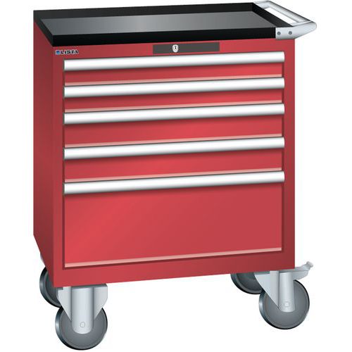 Armoire Rouge 717x572x962 Avec 5 Tir. 75kg _ 78.608.070