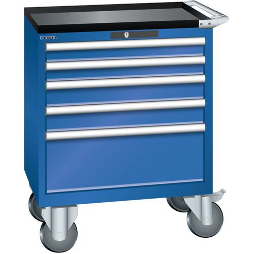 Armoire Bleu Sécu. 717x572x962 Avec 5 Tir. 75kg _ 78.608.100