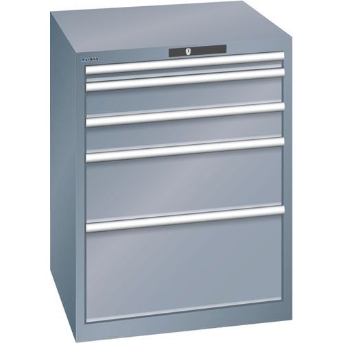 Armoires à Tiroirs Gris 717x725x850 Avec 5 Tiroirs 200kg