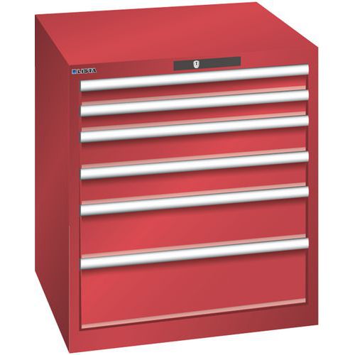 Armoire Rouge 717x725x800 Avec 6 Tir. 75kg _ 78.636.070