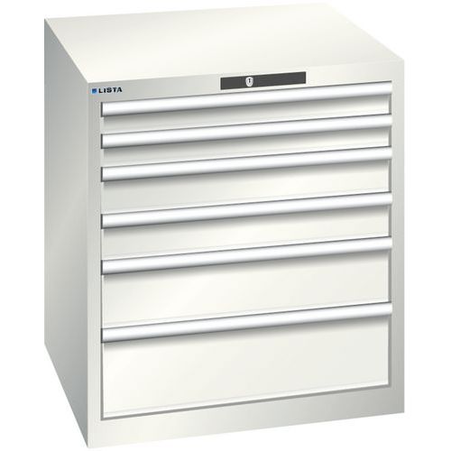 Armoire Blanc Gris 717x725x800 Avec 6 Tir. 75kg _ 78.636.180