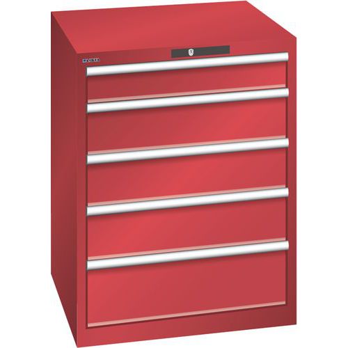 Armoire Rouge 717x725x850 Avec 5 Tir. 200kg _ 14.504.070