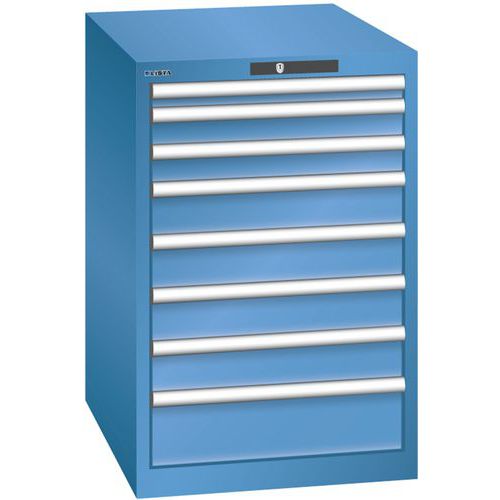 Armoire Bleu Cap. 564x725x850 Avec 8 Tir. 75kg _ 14.403.040