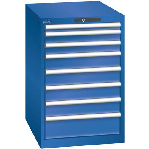 Armoire Bleu Sécu. 564x725x850 Avec 8 Tir. 75kg _ 14.403.100