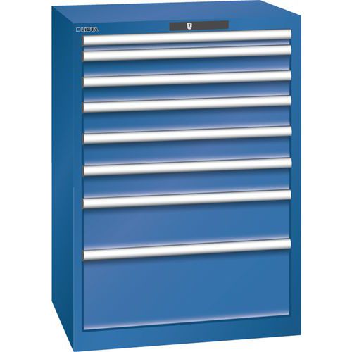 Armoire Bleu Gent. 717x572x1000 Avec 8 Tir. 75kg