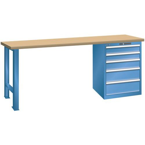 Établis Bleu Cap. 1500x700x890 Cap. 1500kg Et 5 Tir. 75kg