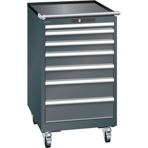 Armoire Noir 564x725x990 Avec 7 Tir. 75kg _ 14.372.060