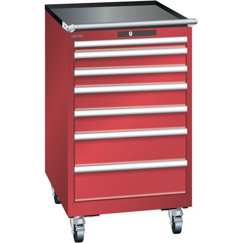 Armoire Rouge 564x725x990 Avec 7 Tir. 75kg _ 14.372.070