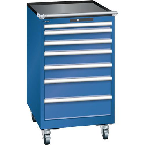 Armoire Bleu Gent. 564x725x990 Avec 7 Tir. 75kg _ 14.372.090