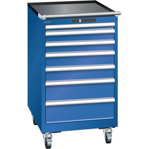 Armoire Bleu Sécu. 564x725x990 Avec 7 Tir. 75kg _ 14.372.100