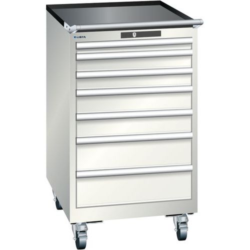 Armoire Blanc Gris 564x725x990 Avec 7 Tir. 75kg _ 14.372.180