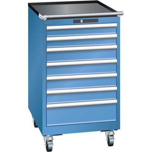 Armoire Bleu Cap. 564x725x990 Avec 7 Tir. 75kg _ 14.373.040