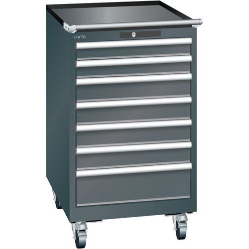 Armoire Noir 564x725x990 Avec 7 Tir. 75kg _ 14.373.060