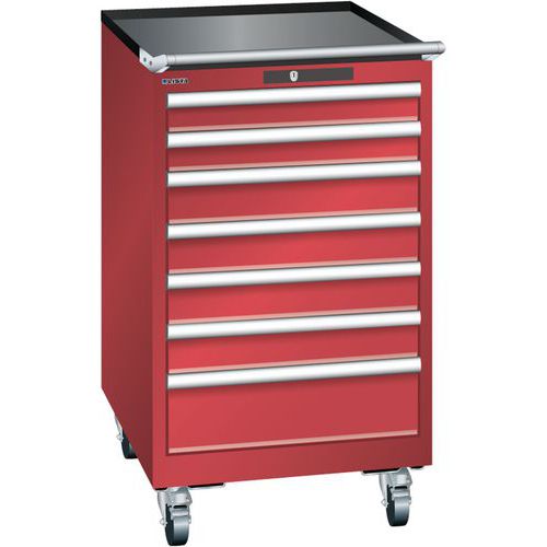 Armoire Rouge 564x725x990 Avec 7 Tir. 75kg _ 14.373.070