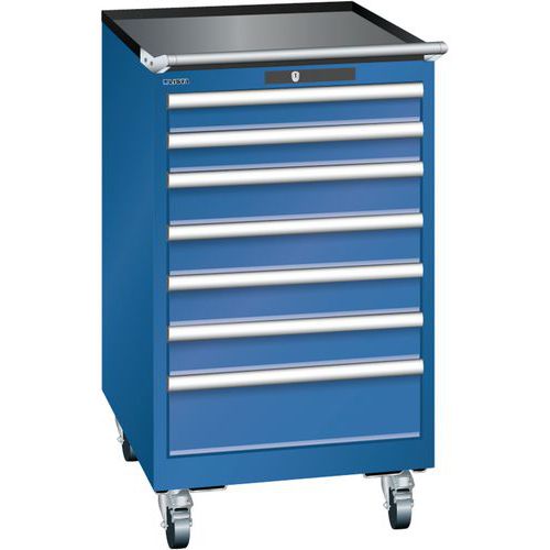 Armoire Bleu Gent. 564x725x990 Avec 7 Tir. 75kg _ 14.373.090