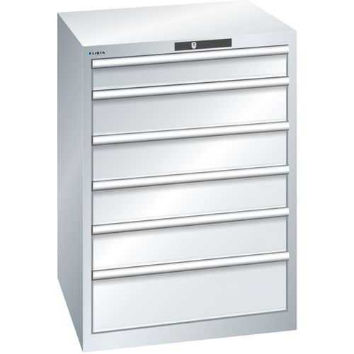 Armoire Gris Clair 717x725x1000 Avec 6 Tir. 75kg