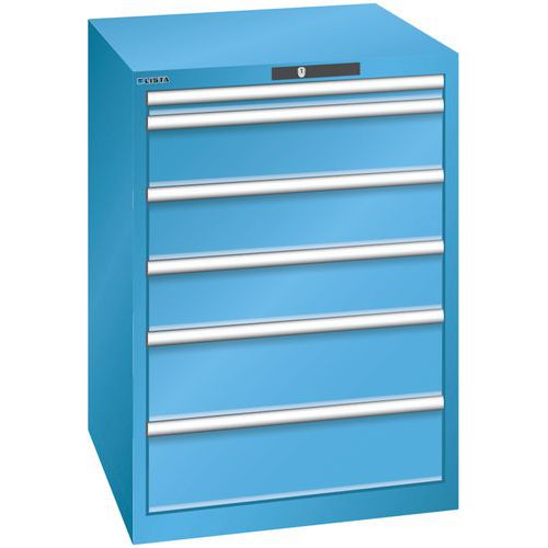 Armoire Bleu Clair 717x725x1000 Avec 6 Tir. 75kg
