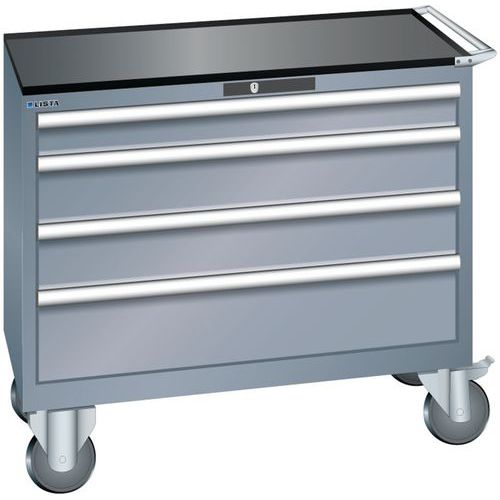 Armoires à Tiroirs Gris 1023x572x962 Avec 4 Tiroirs 75kg