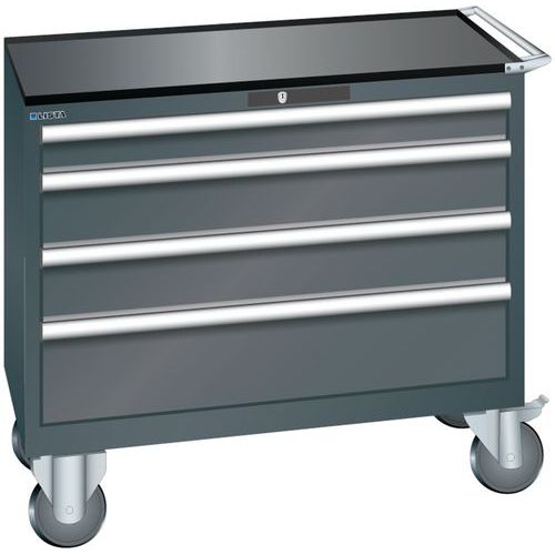 Armoire Noir 1023x572x962 Avec 4 Tir. 75kg _ 78.778.060